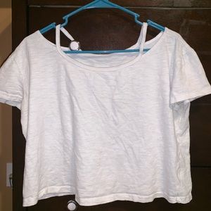 White crop top